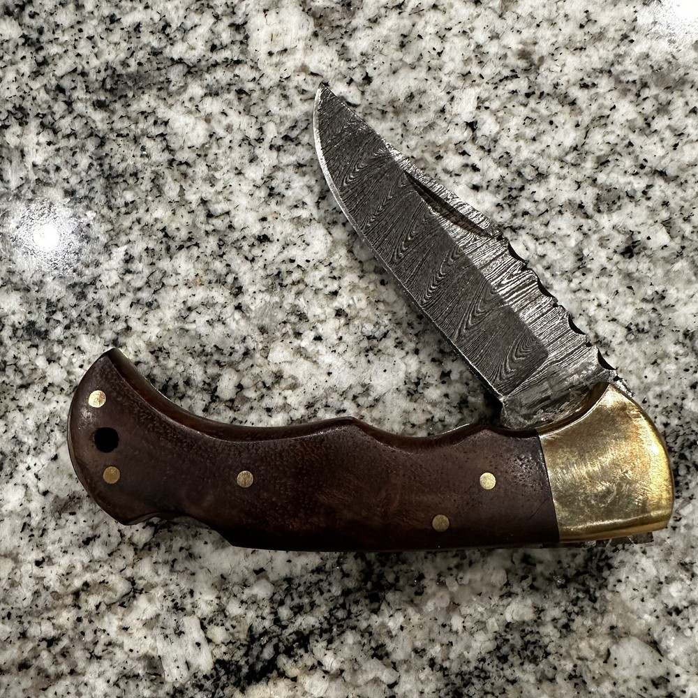 Damascus pocket knife Hunting Knife