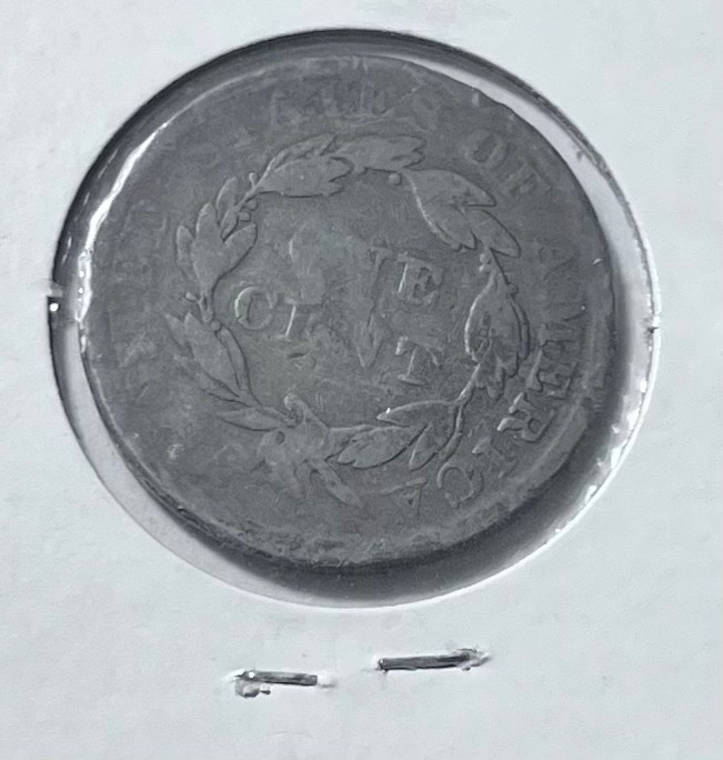 1835 coronet head large cent
