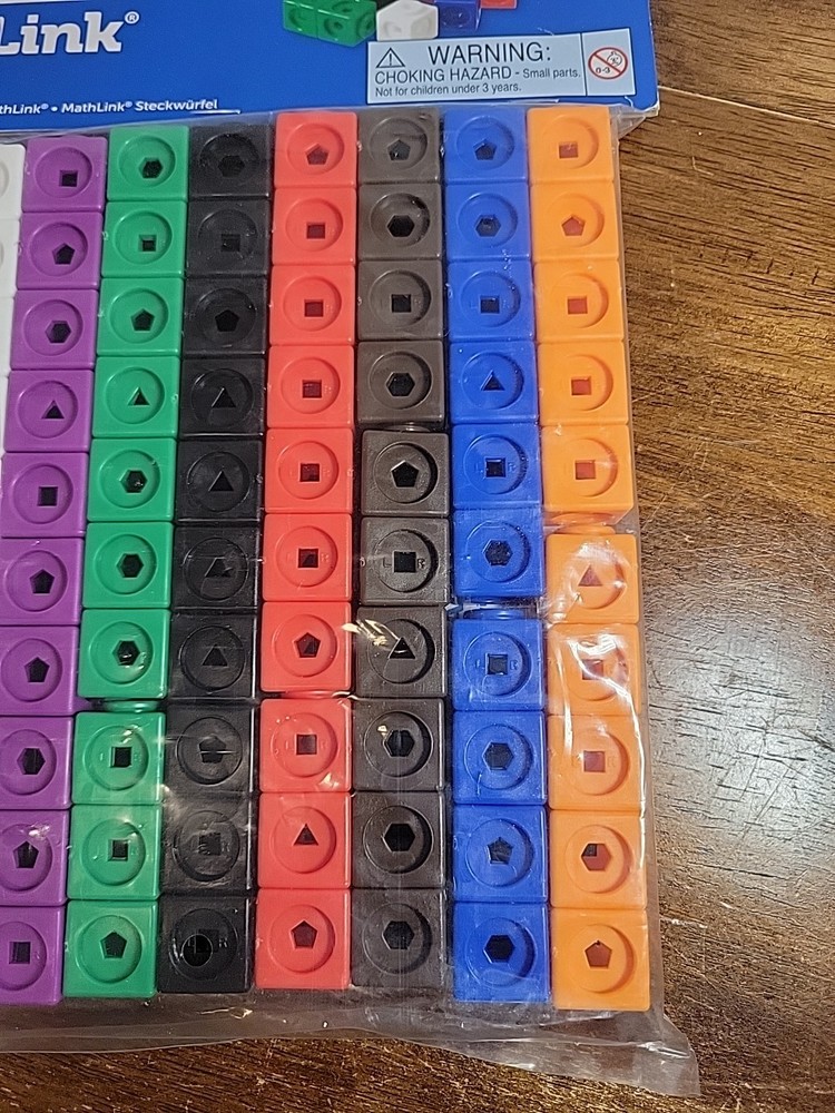 Learning Resources MathLink Cubes - 100 Learning Cubes STEM Fun and Skills