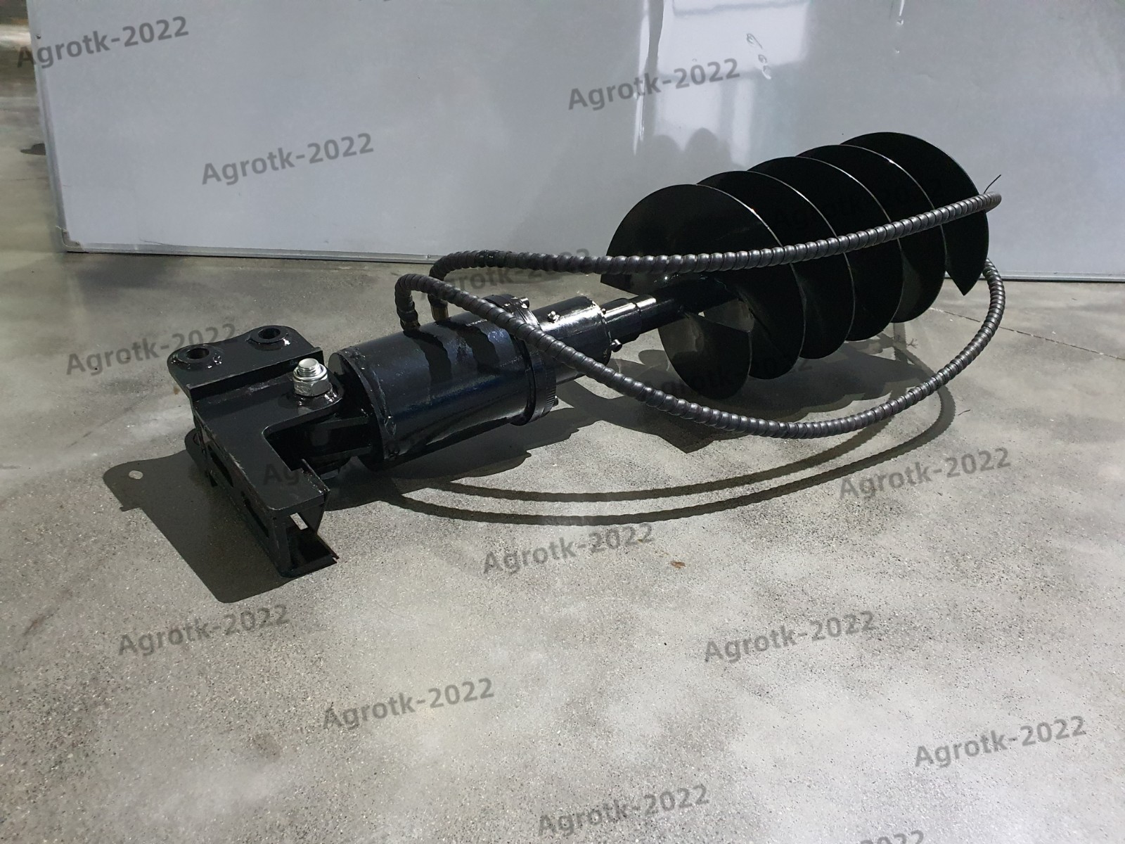 Agrotk Auger Drill Bit with Hoses for Mini Excavator Attachment