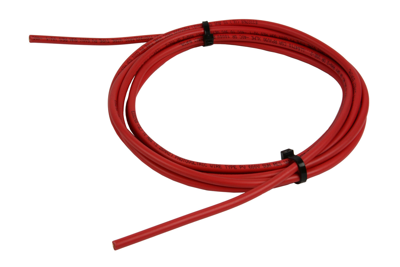10 AWG Solar Panel Wire 10' Power Cable UL 4703 Copper MADE IN USA PV Gauge Red