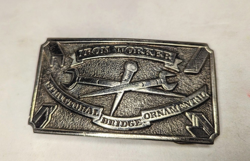 VTG Belt Buckle Wyoming Studios Iron Worker Structural Bridge Exclusive Edition