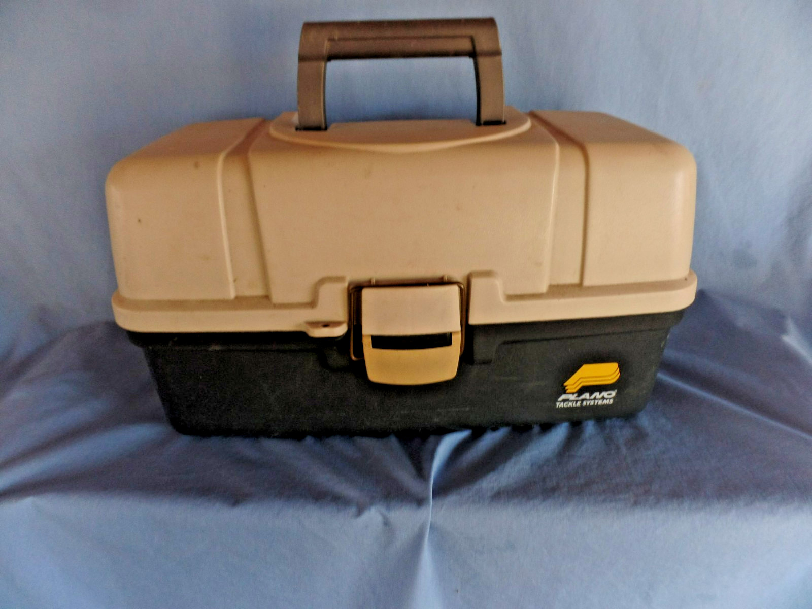 Vnt. Plano 3 tier TACKLE BOX FULL vintage Lures fishing supplies fillet knife