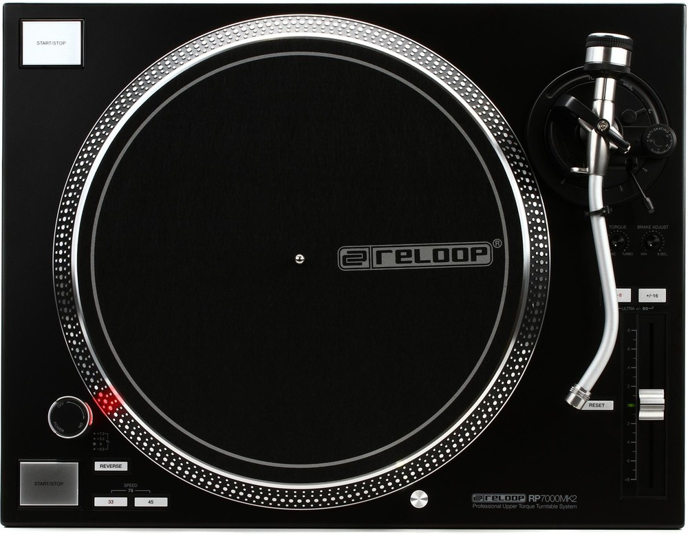 Reloop RP-7000 MK2 Direct Drive Turntable - Black (3-pack) Bundle