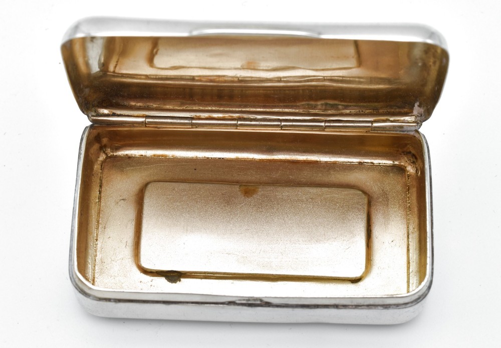Antique Solid Silver Snuff Box Trinket Box 1931 William Comyns