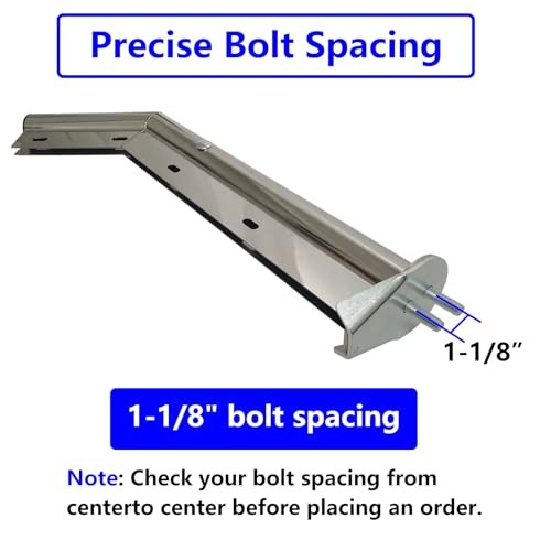 Angled Spring Loaded Mud Flap Hanger Bracket Set 1-1/8" Bolt Spacing Chrome