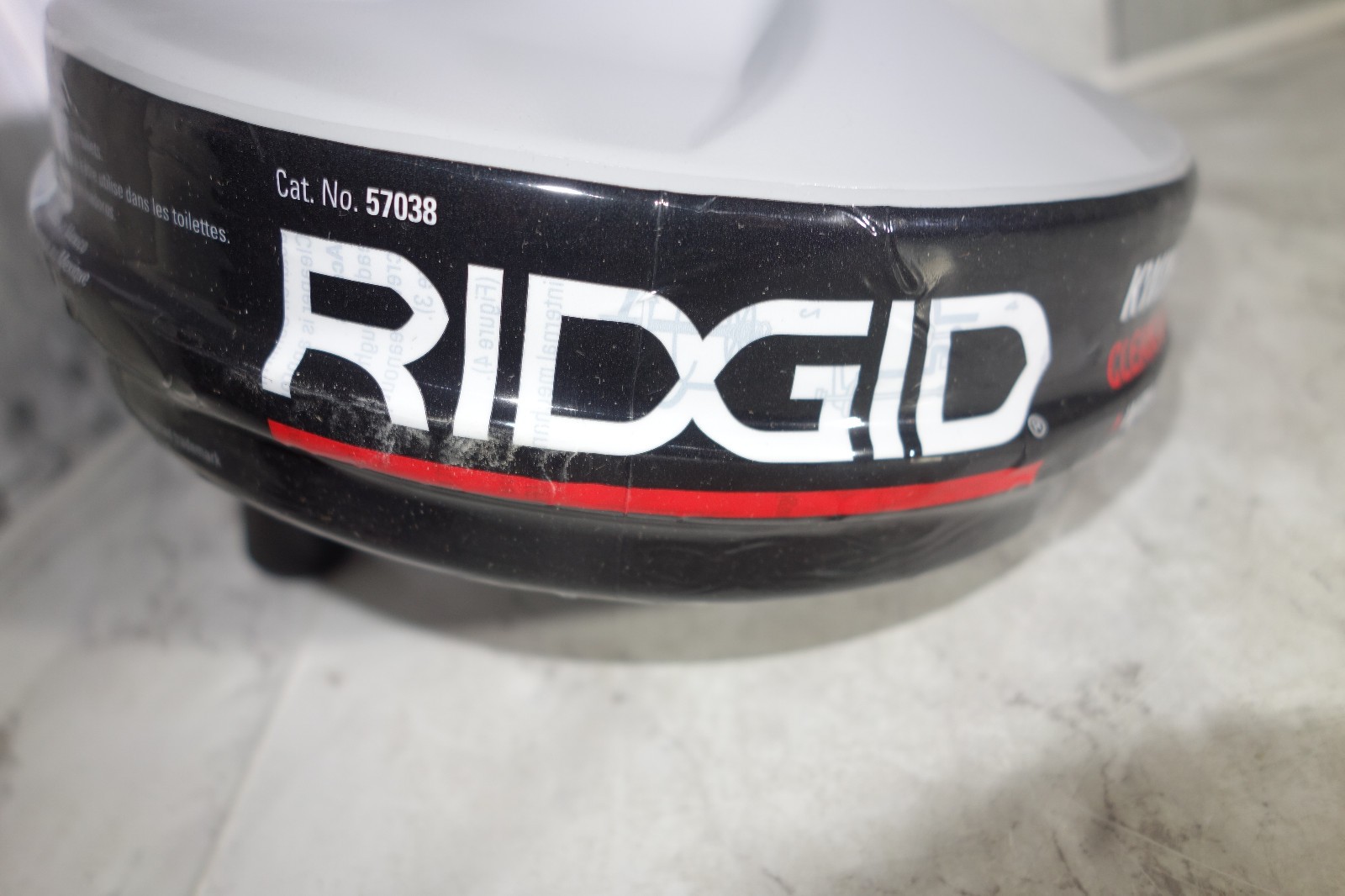 Ridgid 57038 Kwik Spin Manual Hand Held Drain Clog Auger Cleaner w/25 ft Cable