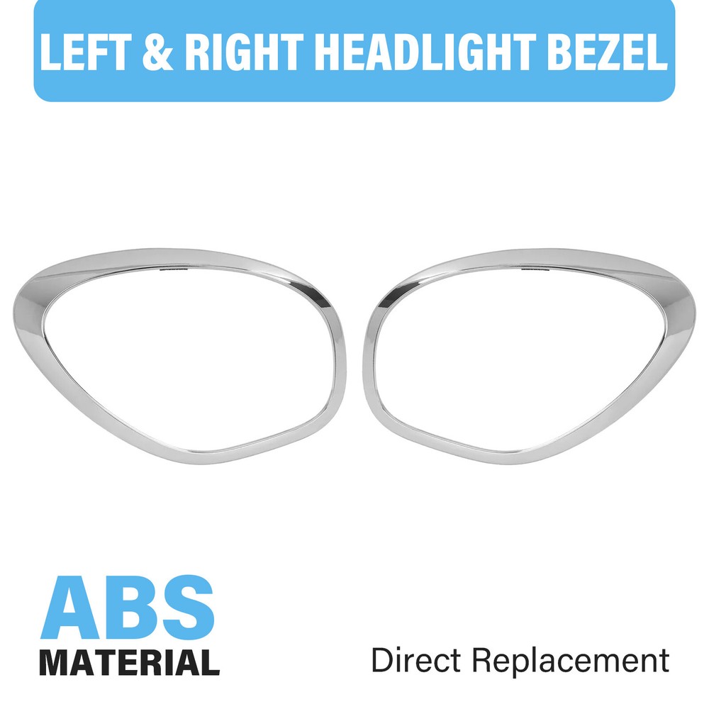 Headlight Bezel Trim Ring For Mini Cooper Countryman R60 2011-2016 Left+Right