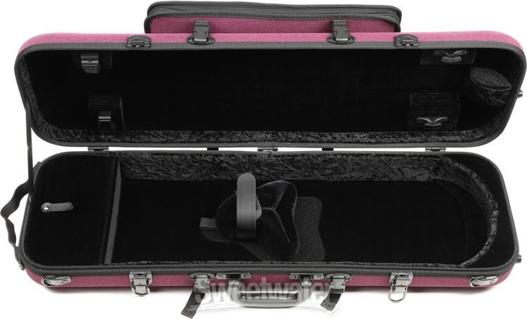 GEWA Bio-A Oblong Violin Case - Violet, 4/4 Size