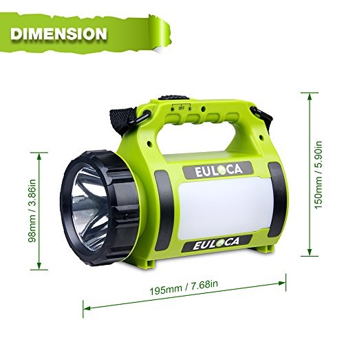 Rechargeable LED Torch, Multi-Functional Camping Lantern, Waterproof Spotlight