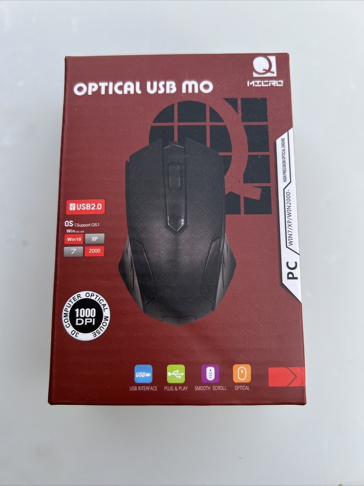 New Open In Box Q Micro Optical USB Mouse