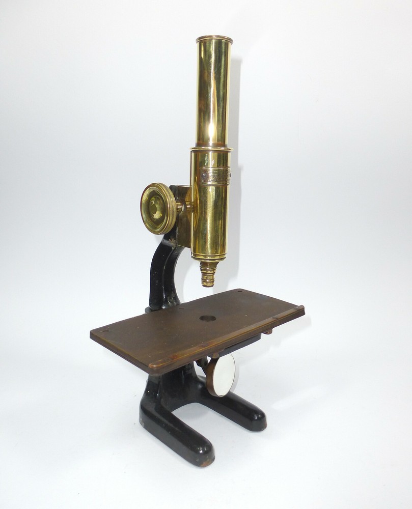 Optical Workshop Paul Waechter Berlin Trichinella Microscope about 1880