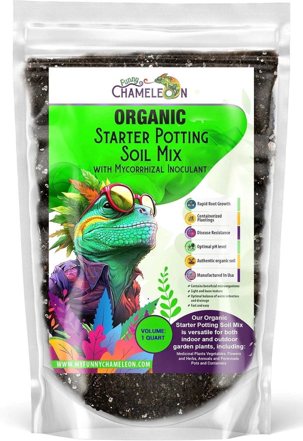 Organic Autoflower Seed Starter Soil – Living Soil Mix w/ Mycorrhizae for Plants