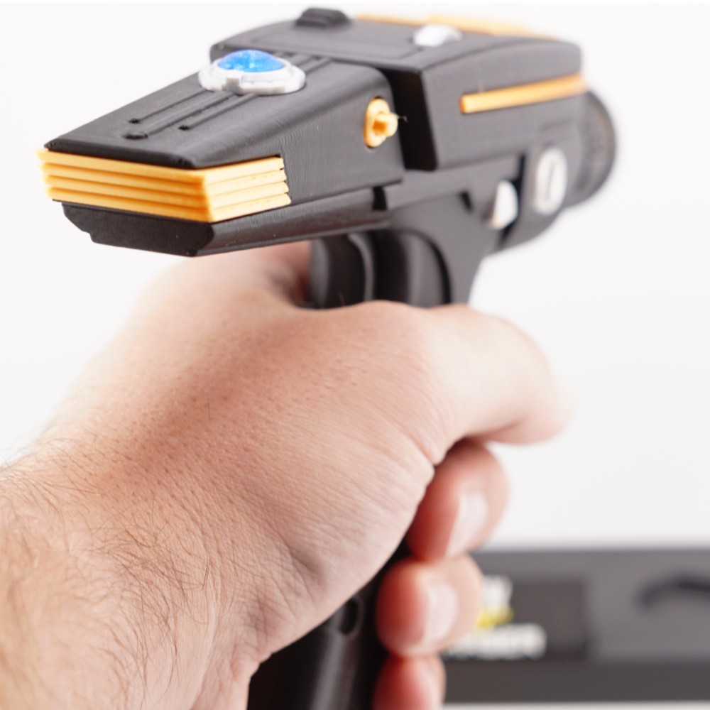 Star Trek Discovery Type 2 - Black - Phaser 3D Printed Prop w/ Moving Trigger