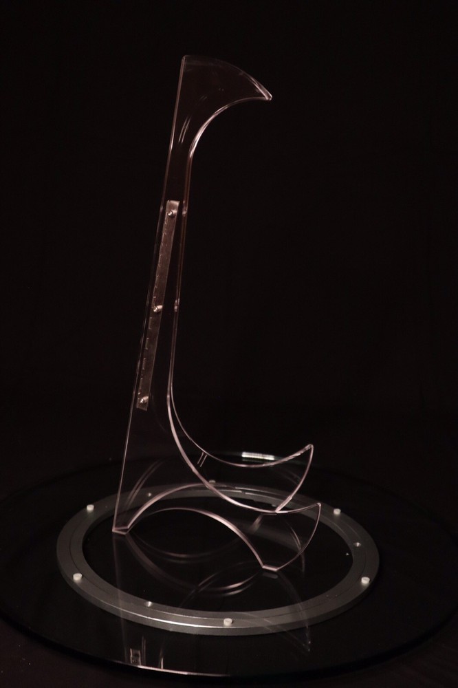 Clear Acrylic Guitar Stand Flame Treated Edge