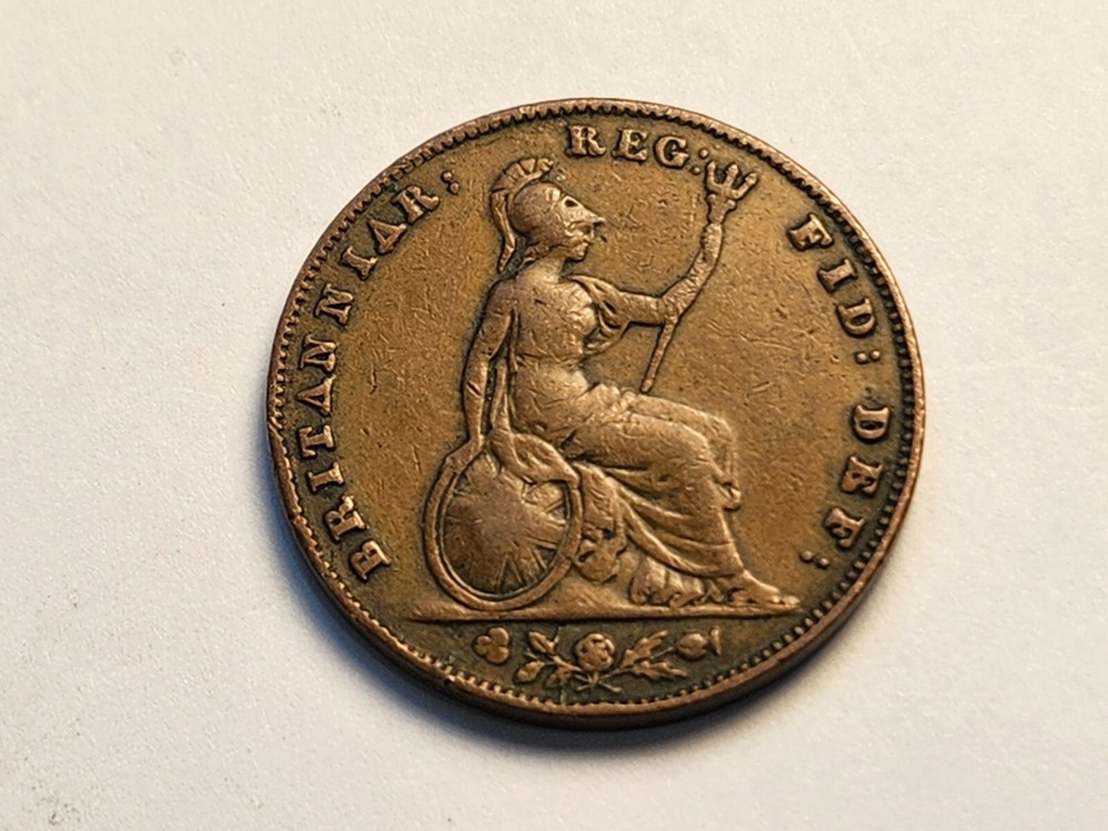 1858 Great Britain Farthing 1150