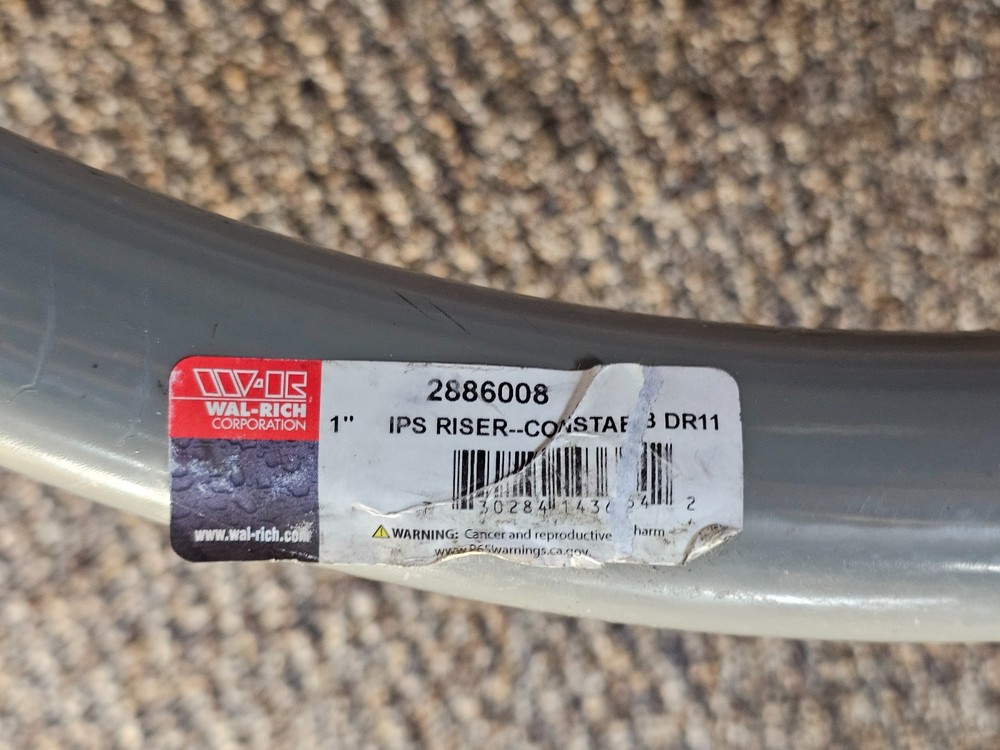 Wal-Rich OEM 1" IPS Con Flex Riser Polyethylene Constab DR11 for Propane 2886008