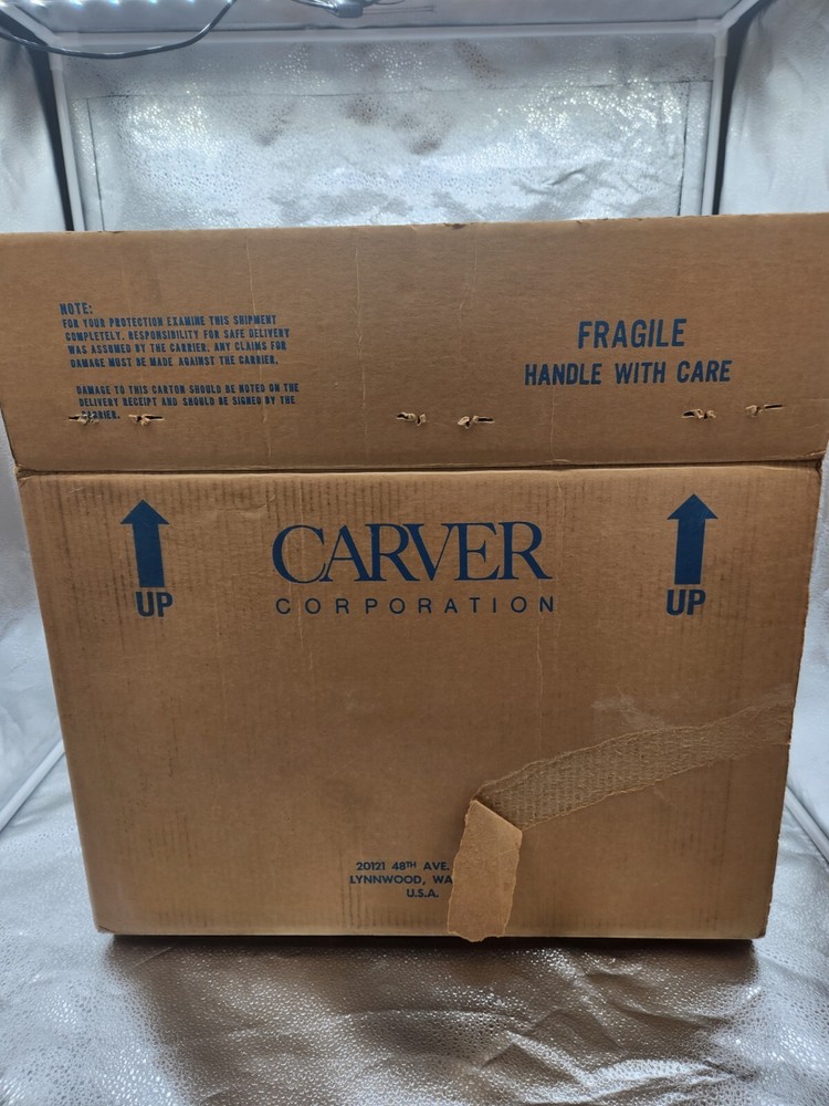 CARVER M-1.0t Fully Tested W Original  Package Missing Manual.