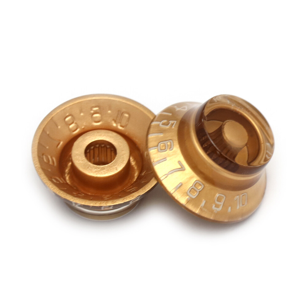 Guitar Speed Control Knobs Volume Tone Knobs Top Hat Knob for LP SG ES Gold 4Pcs