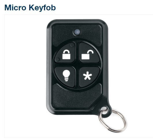 Interlogix 600-1064-95R 4-Button Wireless Remote Keyfob