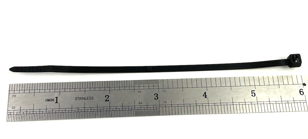 Nytye Heat-Stabilized Nylon Cable Ties NT-40-059 HS STOP BLACK 6 inch 1000pc