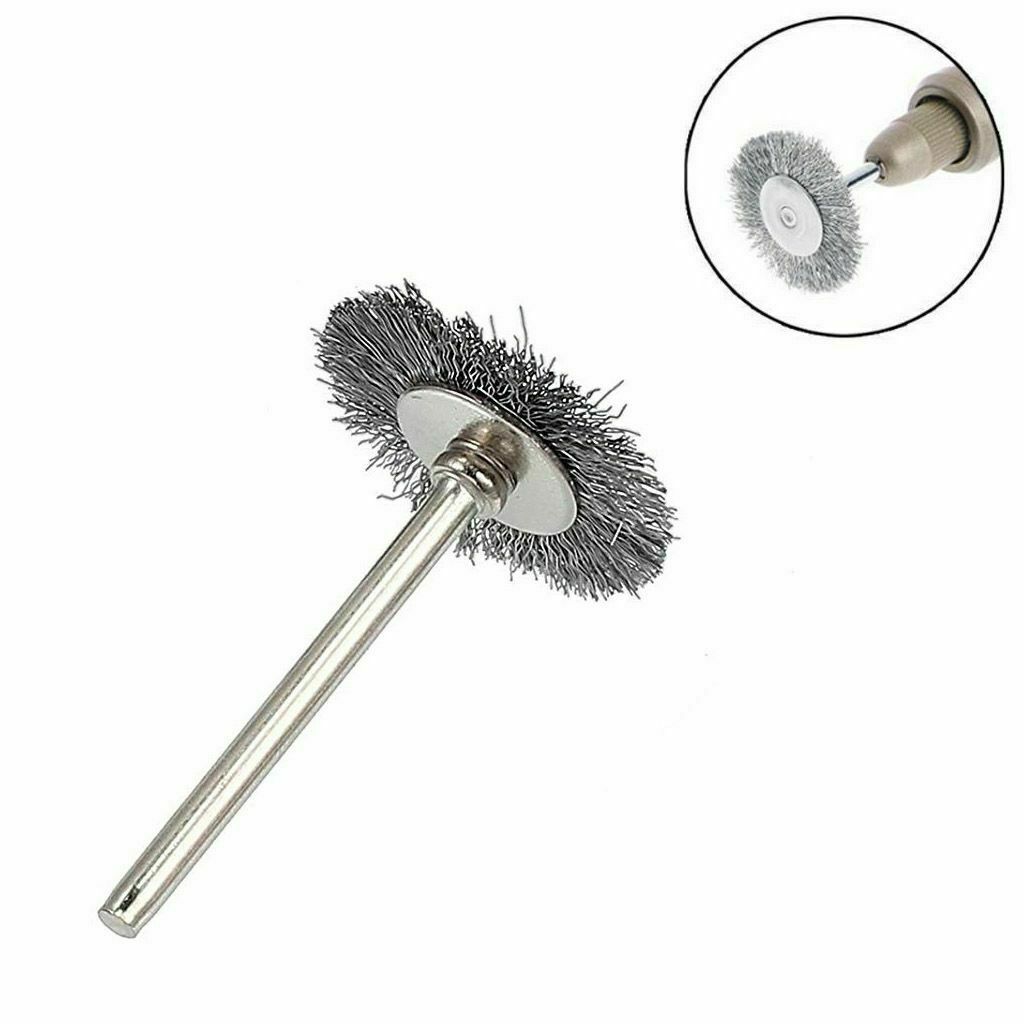 60pc Stainless Steel Wire Brush Fit Dremel Rotary Tool Die Grinder Removal Wheel