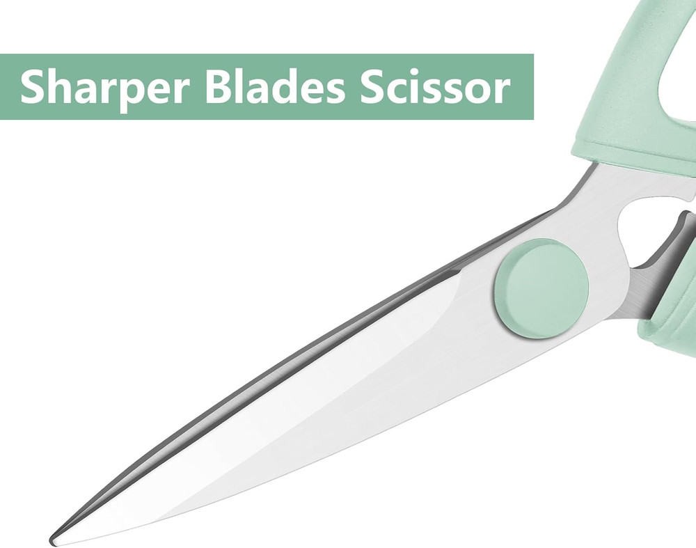 Kitchen Scissors, Heavy Duty Kitchen Shears with Sharp Stainless Steel Blades, D