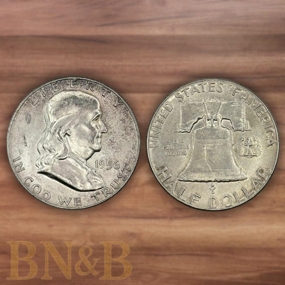 (2) Two Franklin 90% Silver Half Dollars Random Dates Free Shipping