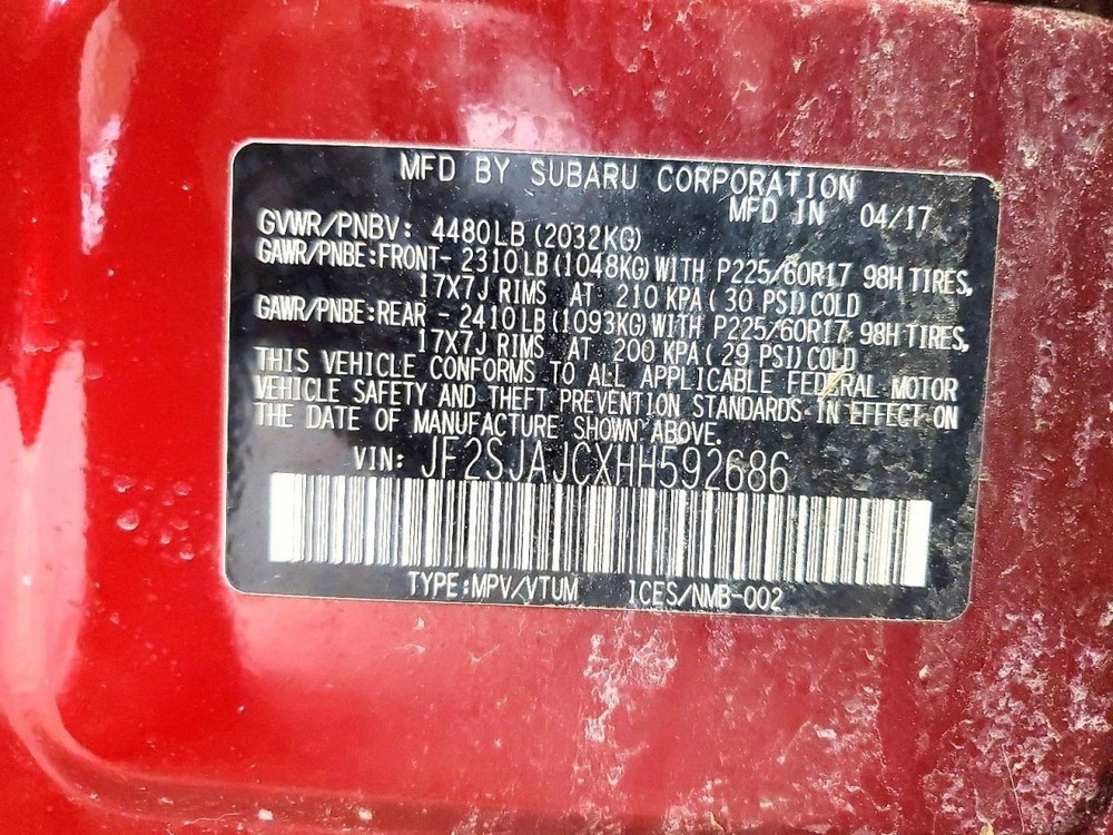 Chassis ECM Console Front Fits 17-18 FORESTER 2103165