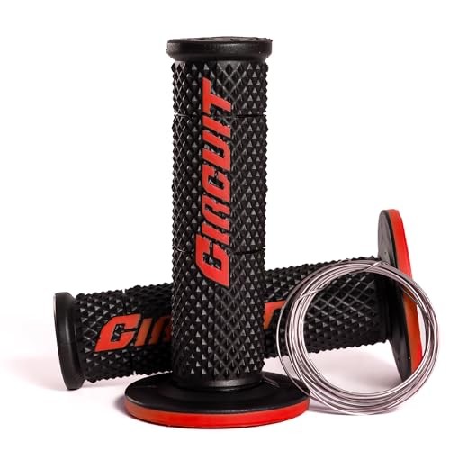 - Circuit V Motorcycle Grip - Internal Lock, Polymer and Full Diamond Texture