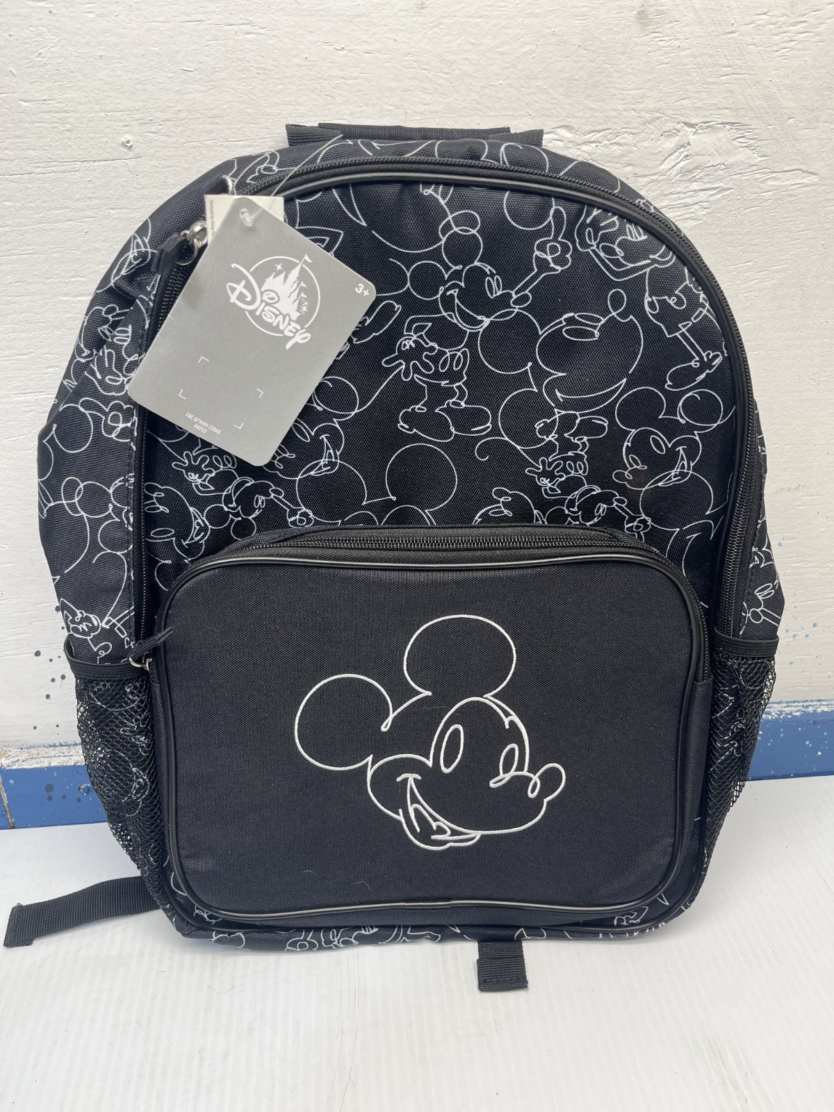 Disney Store Black And White Mickey Mouse Backpack