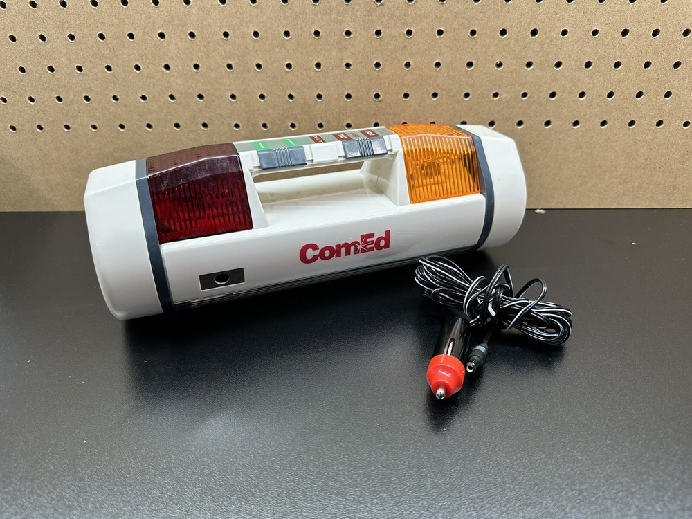 Vintage Emergency Multi Road Hazards Lights ComEd (READ)