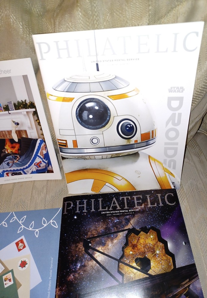 4 USPS Magazines Philatelic Stamp Collecting Holiday Gift Guides 2020-2022...