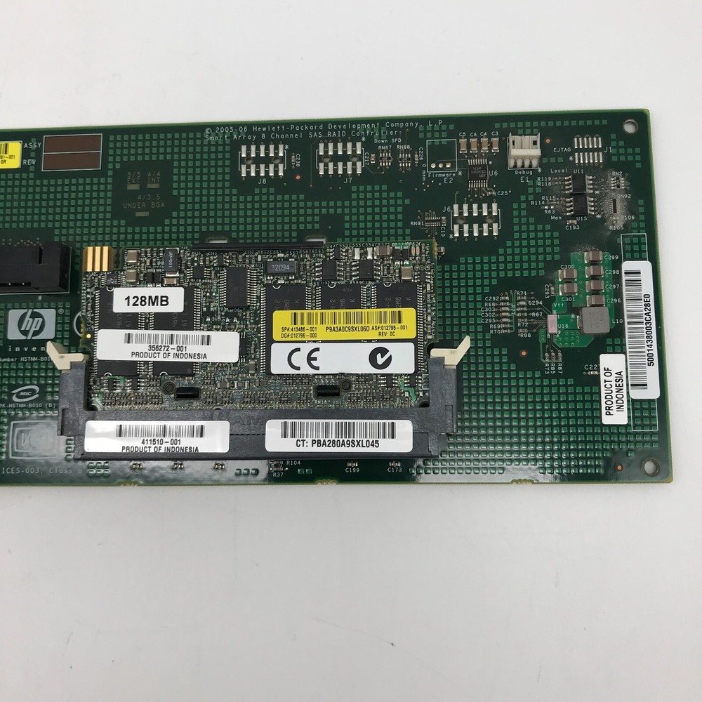 HP 411508-B21 PCI-Express x4 SATA / SAS Smart Array E200/128 Controller