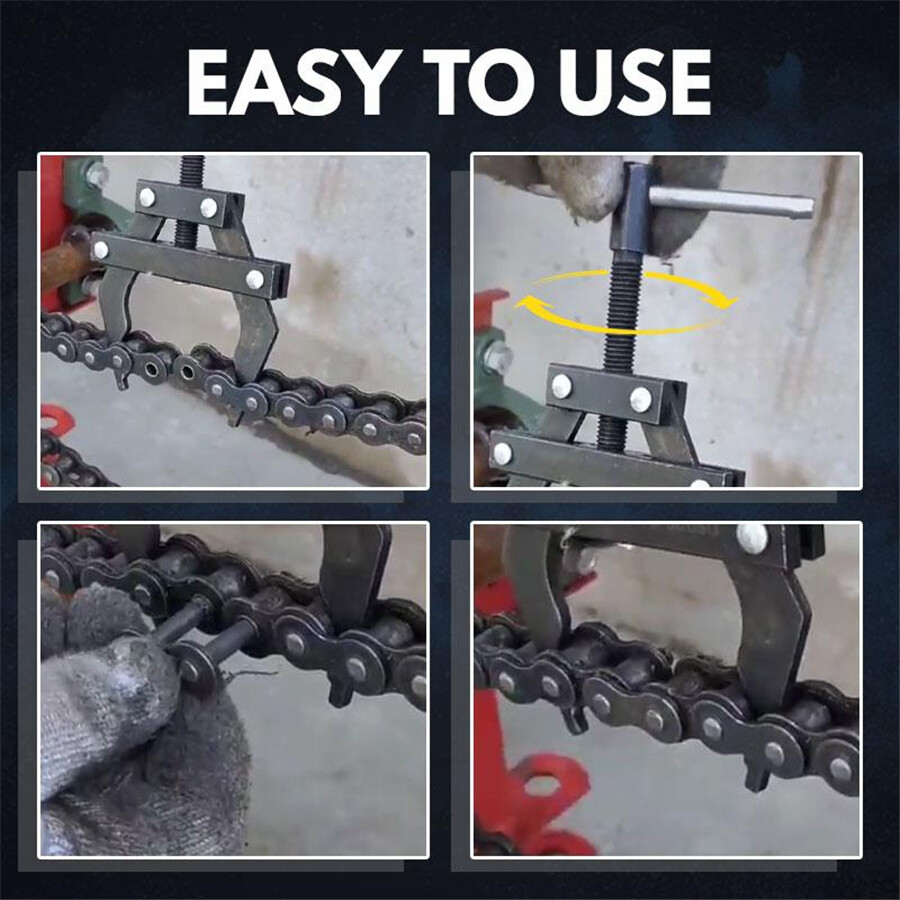 Carbon Steel Chain Connection Puller Tool Roller Chain Tensioner Repair # 60-100