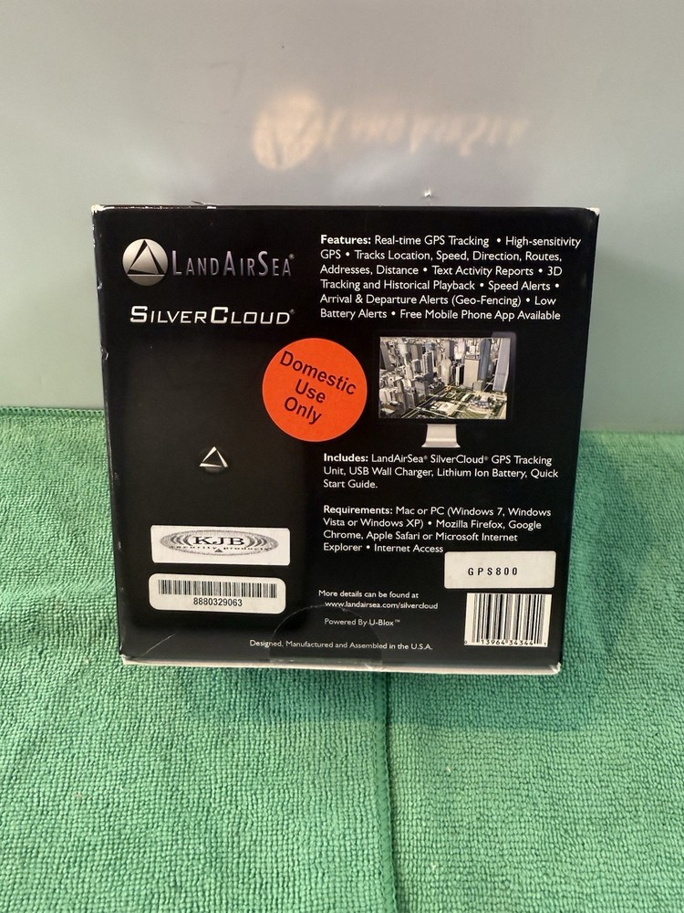 LandAirSea Silver Cloud Mobility Captured Real-Time GPS Tracking System