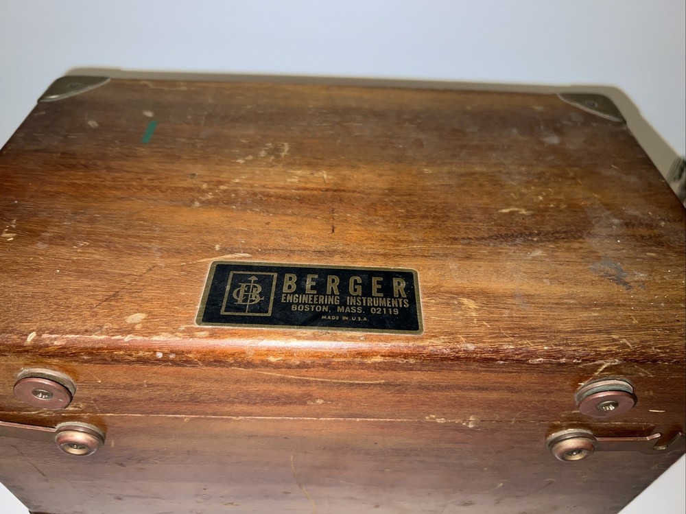 Berger Engineering Instruments Level Survey Model SLX-33 Transit w/ Wood Case