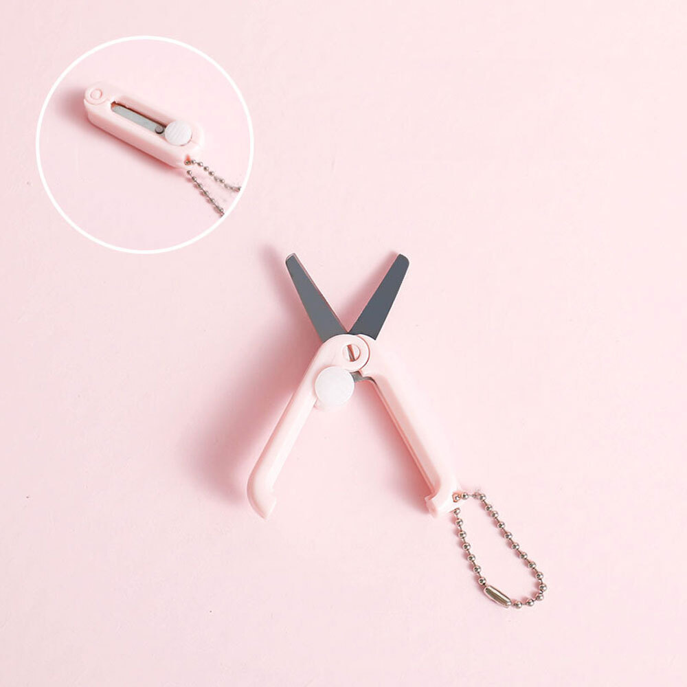 Portable Scissors Folding Sewing Scissors Office School Supplies Mini Cutting