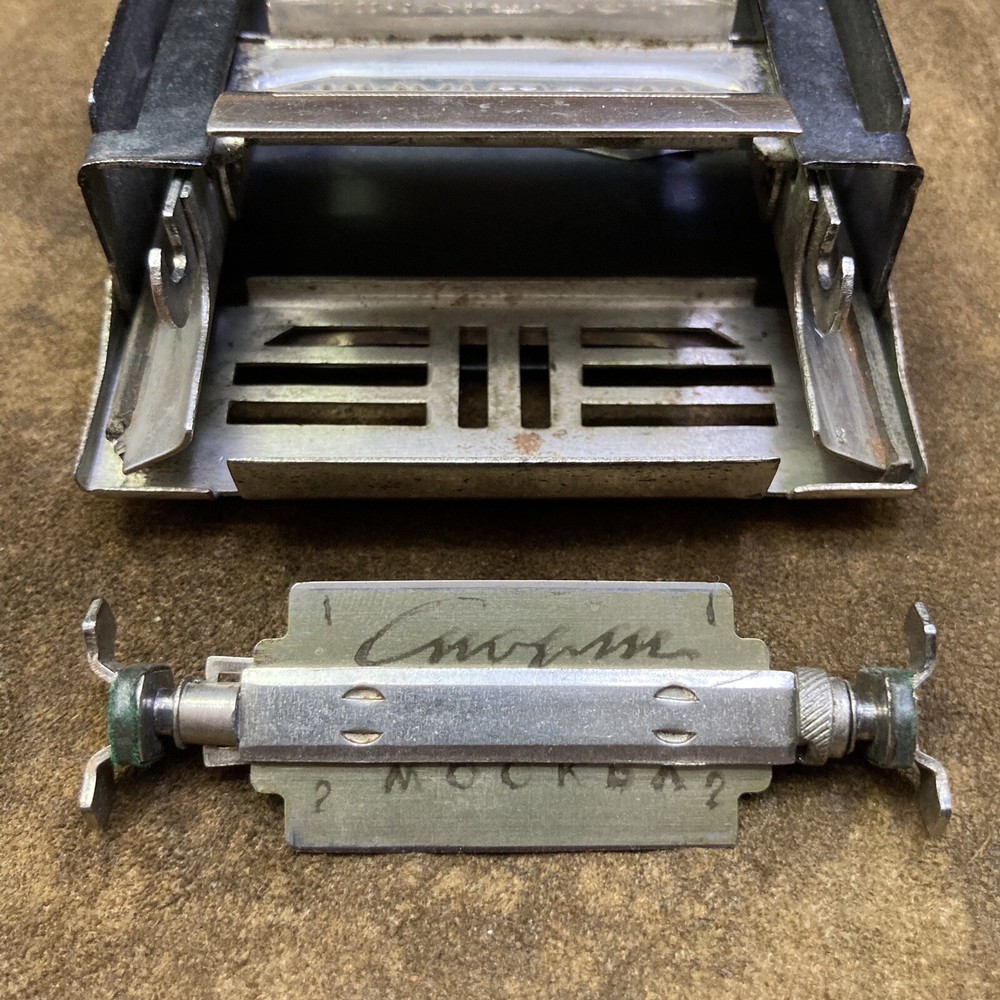 Vintage Soviet Razor Blade Sharpener MOSSTAMP USSR