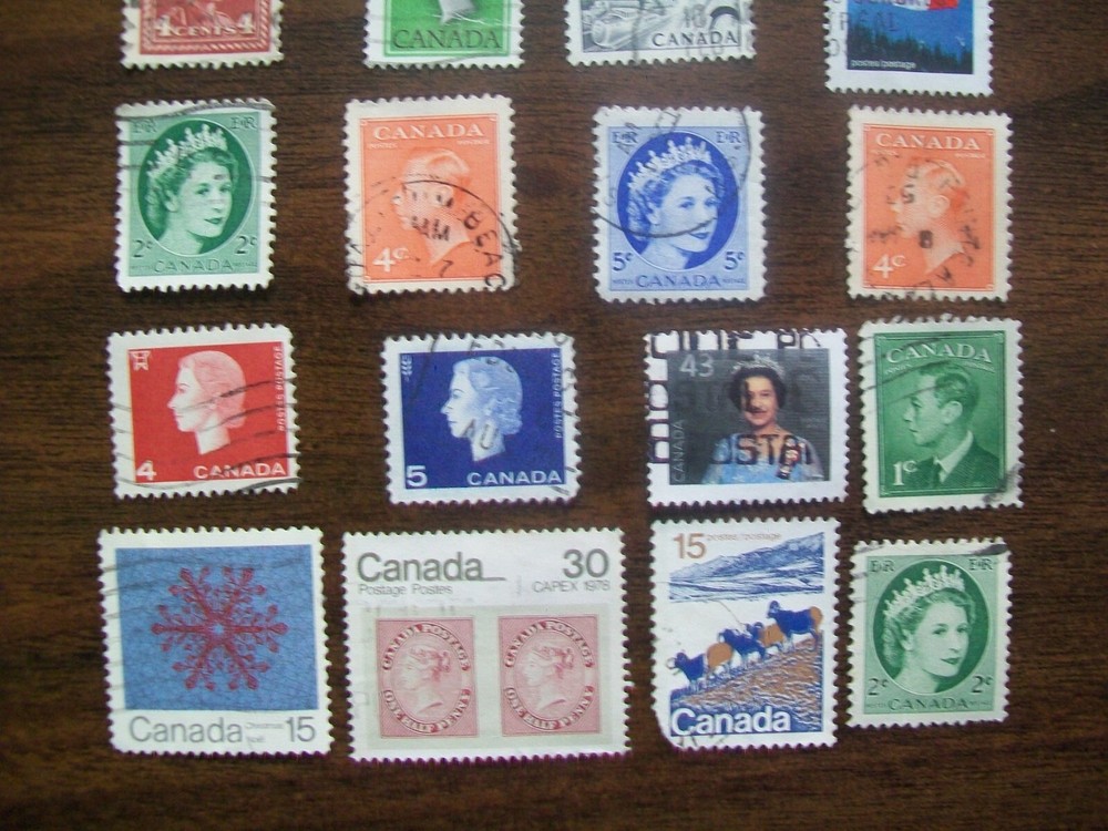 Canada Postage Stamps - Canada - Vintage - 20 Various Stamps (183)