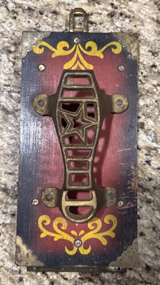 Lid To A Vintage Shoe Shine Box