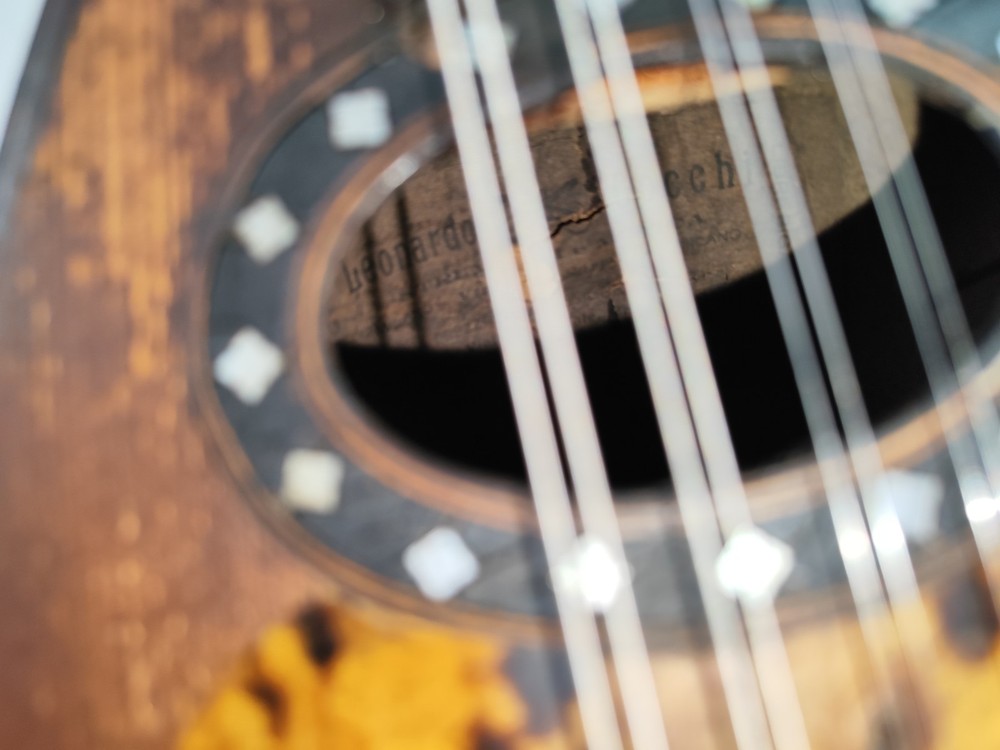 Very Rare Leonardo Cocchi 6 String Mandolin 1890 Milan Mandolin 曼陀林 만돌린マンドリン