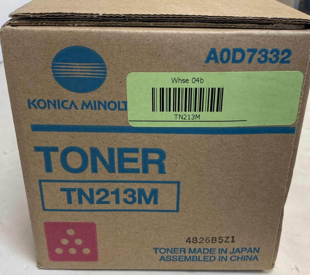 Konica Minolta TN213M MAGENTA Toner Cartridge A0D7332 FOR C253 C203 New