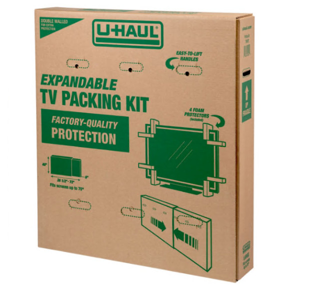 Heavy-Duty Expandable TV Moving Box - Large (32" - 70")