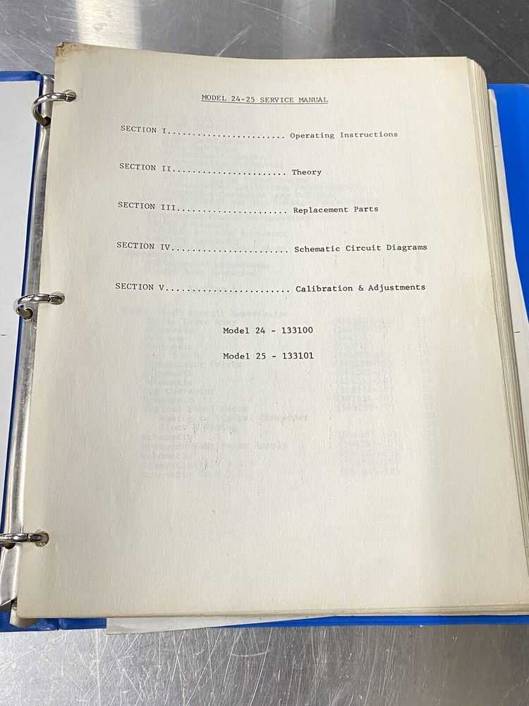 Beckman 24-25 Spectrophotometer UV-visible - Users Guide / Instruction Book