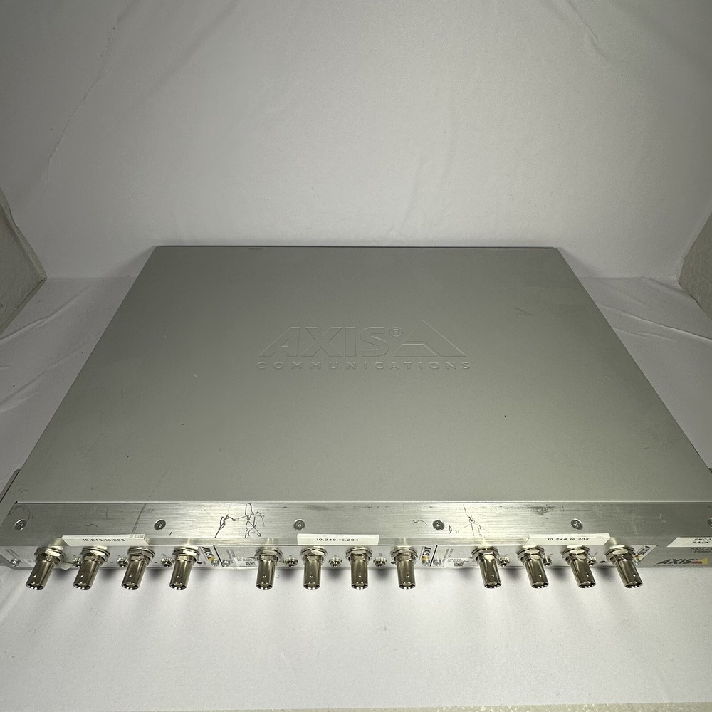 Axis 291–1U 19" Video Rack Complete w/ THREE Q7406 Video Encoder Blades