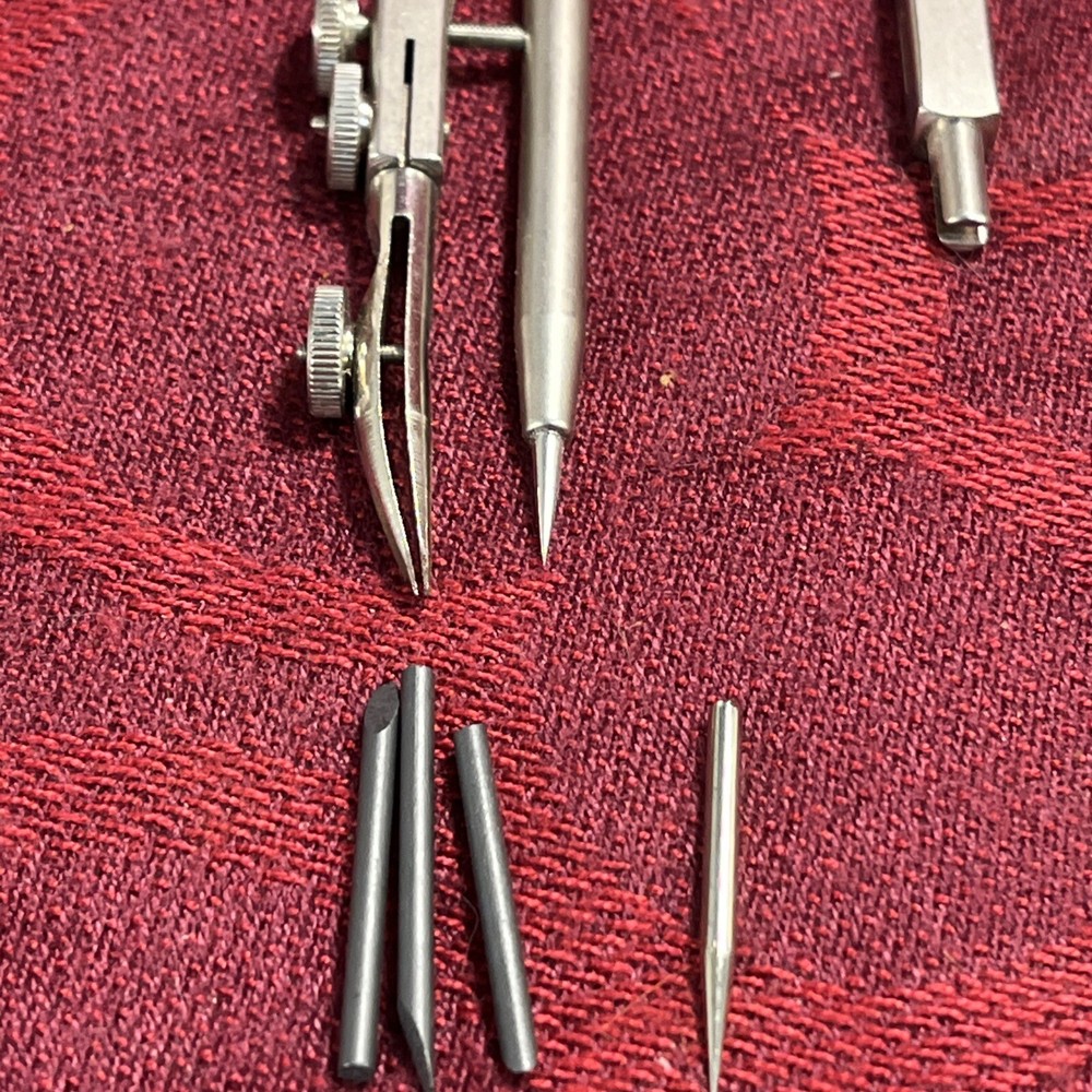 Vintage Ecobra Technical Drawing Compass Set - Made in Germany -- 7376