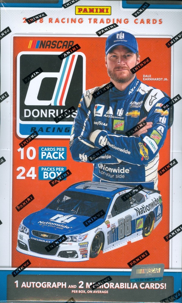 2018 Panini Donruss Racing Factory Sealed Hobby Box