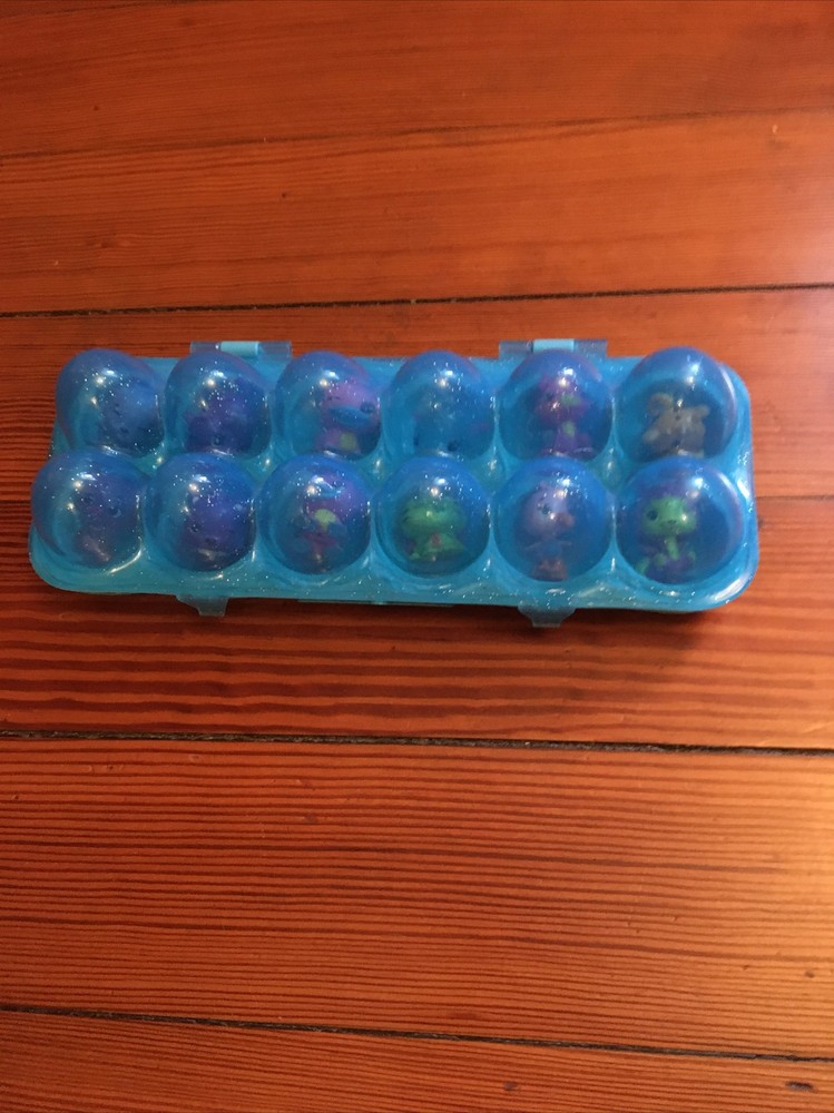 12 Hatchimals Blue Egg Carton Figures A3