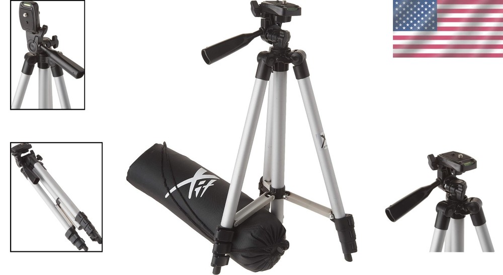 Versatile 50-Inch Tripod for Cameras - Adjustable, Lightweight, and Durable